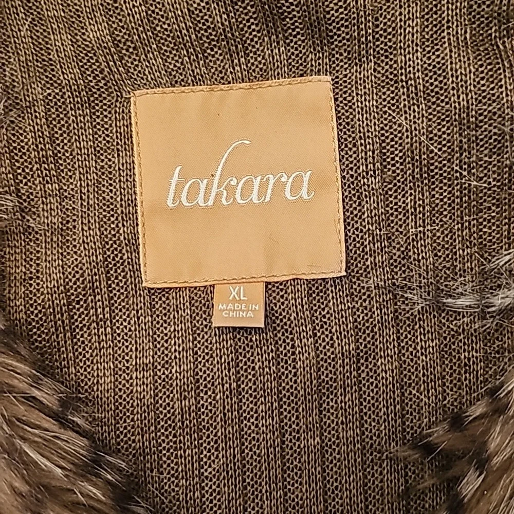 BRAND NEW WITH TAGS, TAKARA FAUX FUR VEST